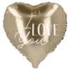Gigantisk Folieballon Hjerte I Love You
