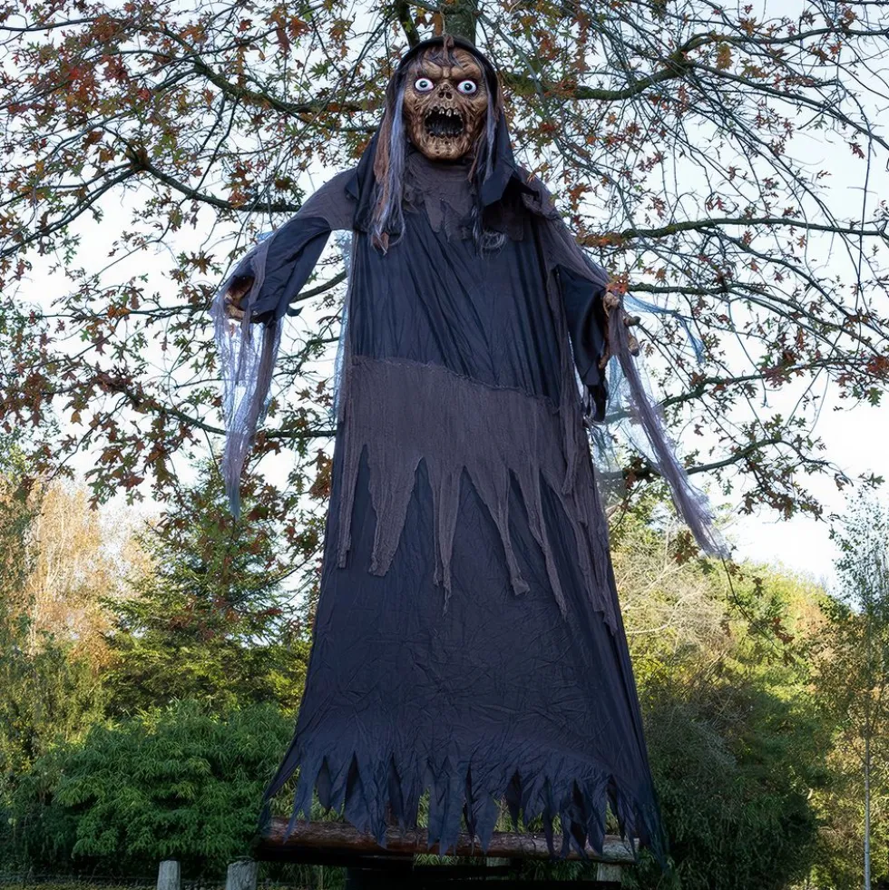 Gigantisk Hængende Zombie Heks Prop