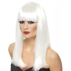 Glamourama Hvid Paryk