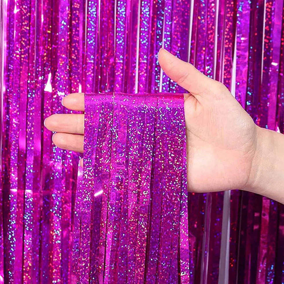 Glitterdraperi Holografisk
