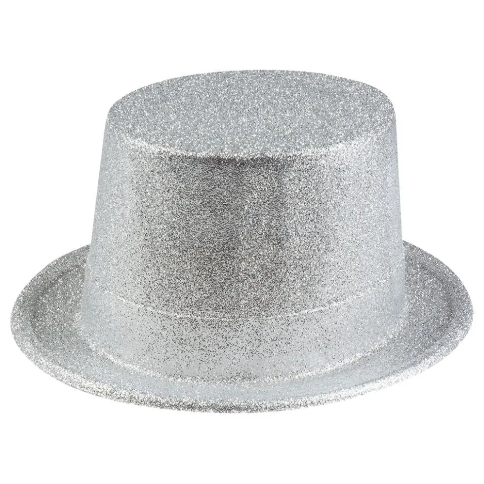 Glitterhat Sølv