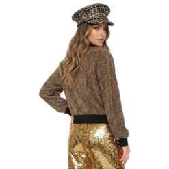 Glitterjakke Guld