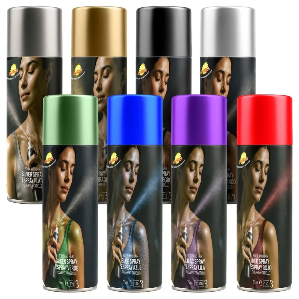 Glitter Kroppsfarve Spray