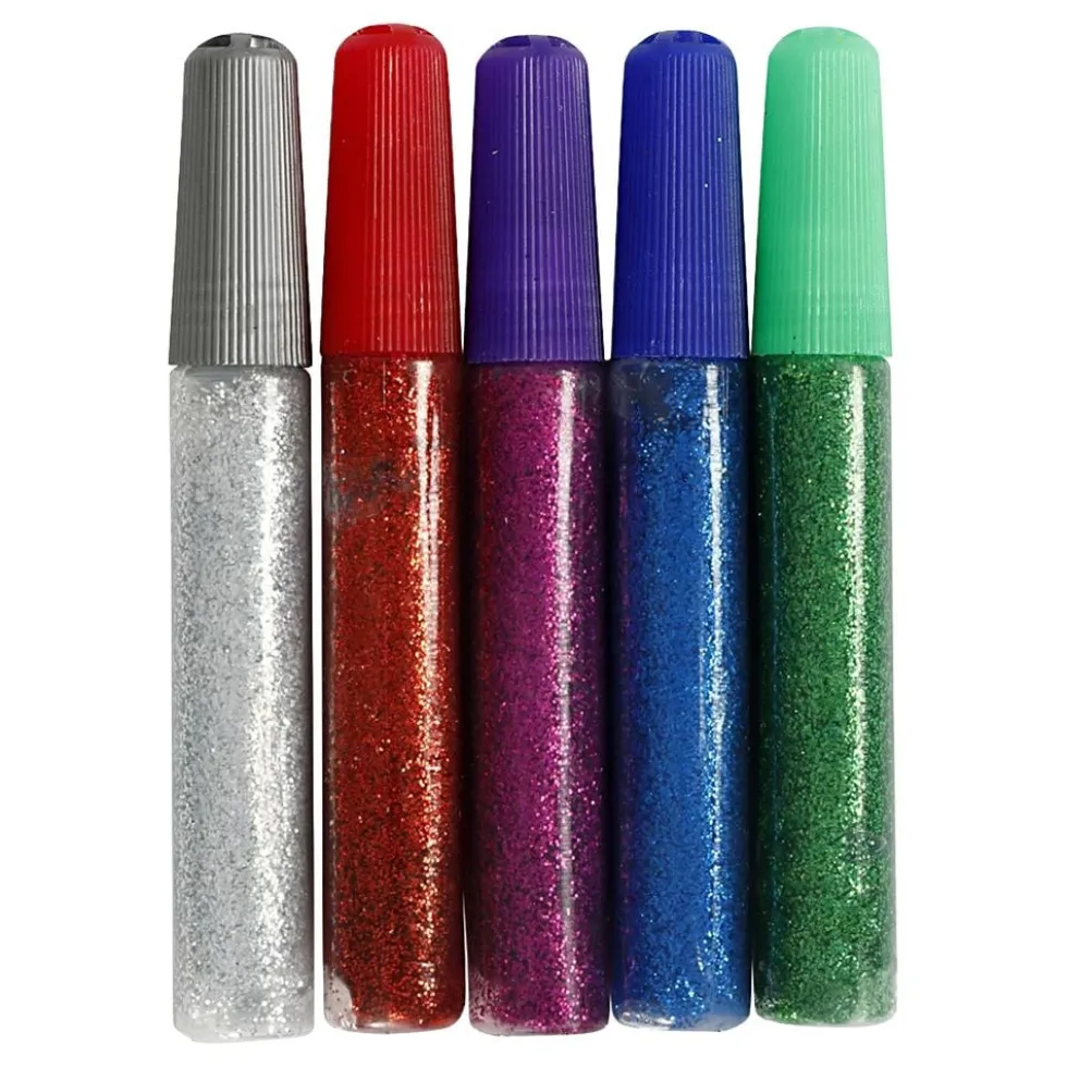 Glitterlim Blandede Farver