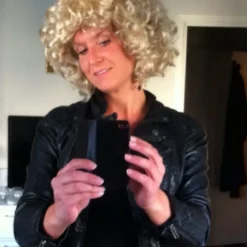 Grease Sandy Krøllet Paryk