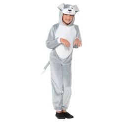 Grå Hund Børnekostume