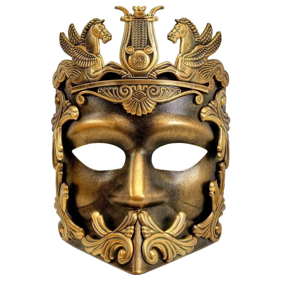 Græsk Maske Guld