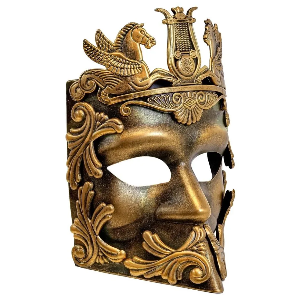 Græsk Maske Guld
