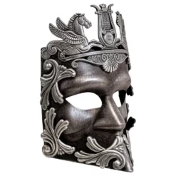 Græsk Maske Sølv