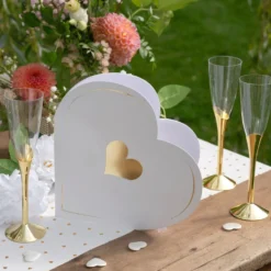 Gæstebog Hjerte Guld