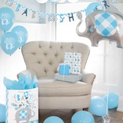 Guirlande Baby Shower Blå