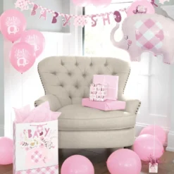 Guirlande Baby Shower Lyserød