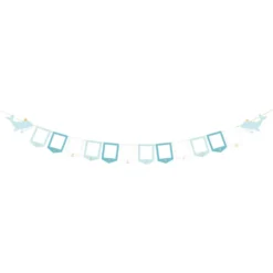 Guirlande Fotorammer Baby Blå