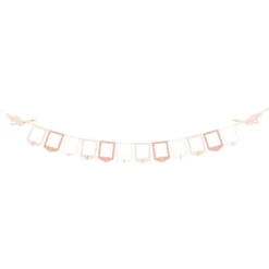 Guirlande Fotorammer Baby Roséguld