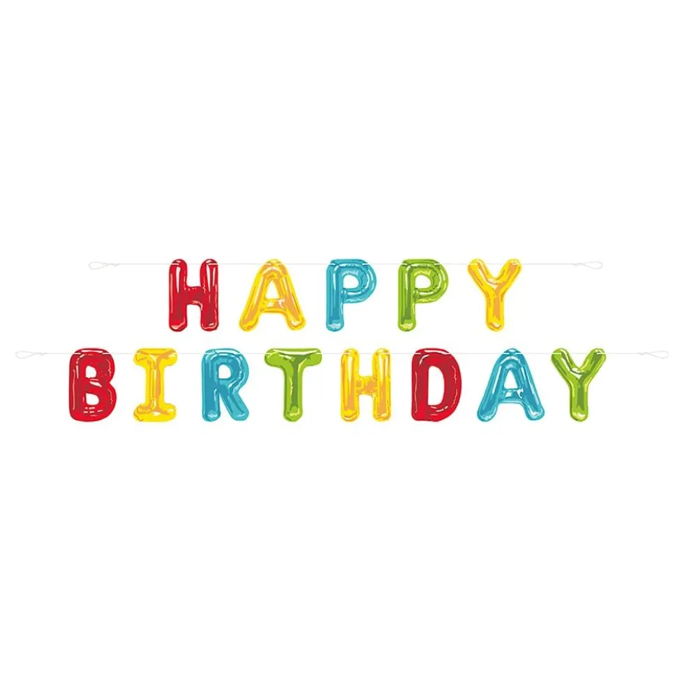 Guirlande Happy Birthday Ballon
