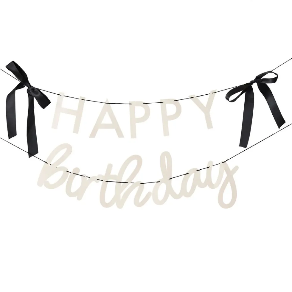 Guirlande Happy Birthday Cremehvid Roset