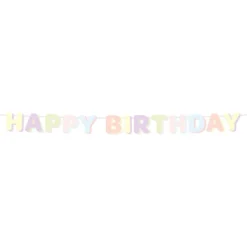 Guirlande Happy Birthday Dreamy Pastel