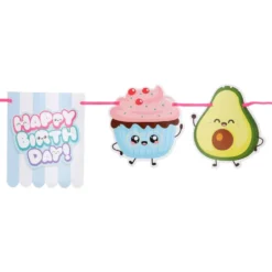 Guirlande Happy Birthday Kawaii