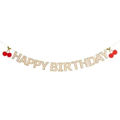 Guirlande Happy Birthday Kirsebær