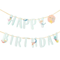 Guirlande Happy Birthday Mermaid Waves