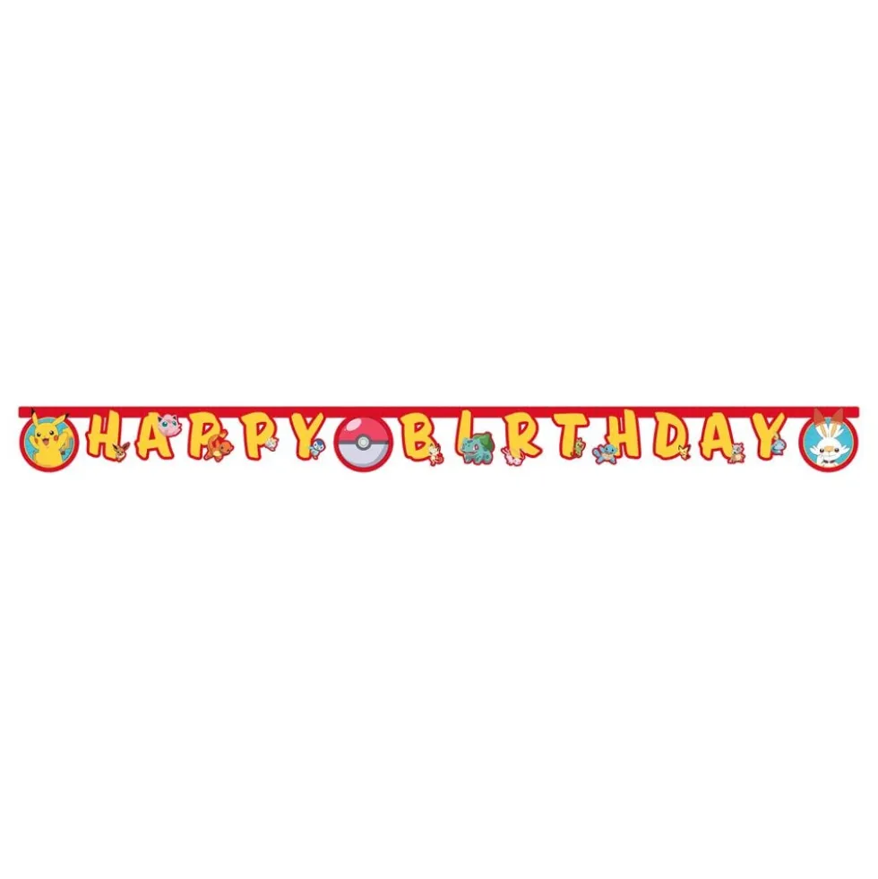 Guirlande Happy Birthday Pokémon