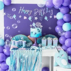 Guirlande Happy Birthday Regnbuefarvet