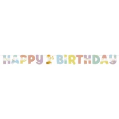 Guirlande Happy 1st Birthday Flerfarvet