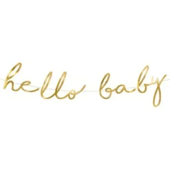 Guirlande Hello Baby Guld Metallic