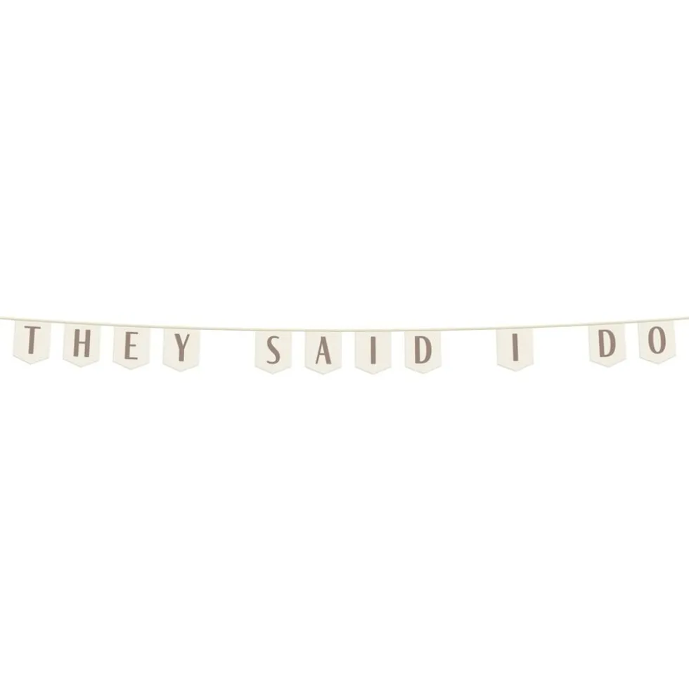 Guirlande i Stof They Said I Do
