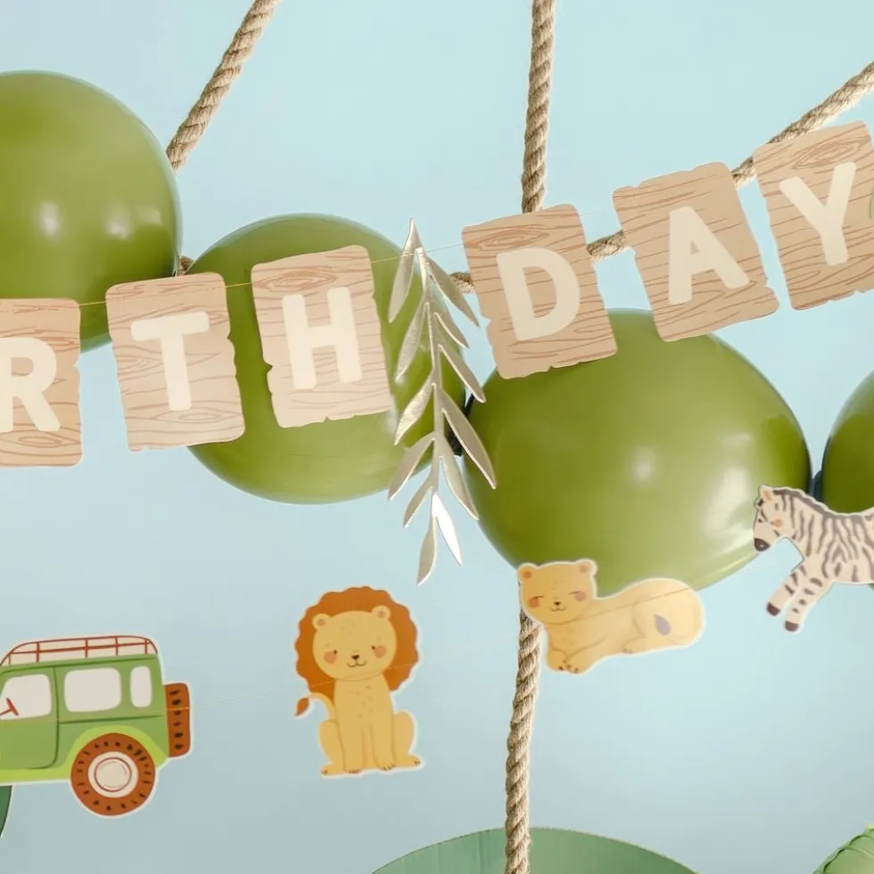 Guirlander Happy Birthday Safari Party