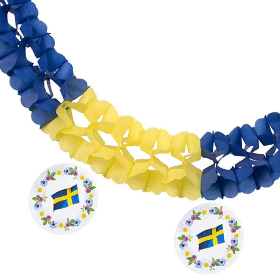 Guirlande Sverige med Vedhæng