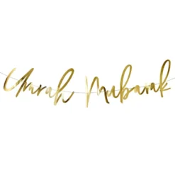 Guirlande Umrah Mubarak Guld