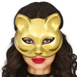 Guldfarvet Kattemaske