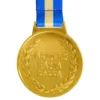 Guldmedalje Verdens Bedste Far med Blågult Bånd