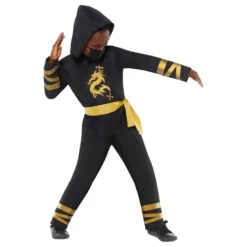 Guld Ninja Børnekostume
