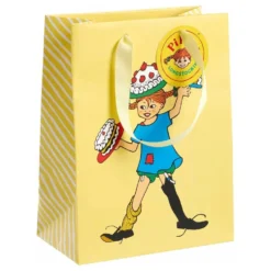 Gul Pippi Langstrømpe gavepose