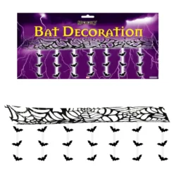 Halloweendekoration Spindelvæv med Flagermus