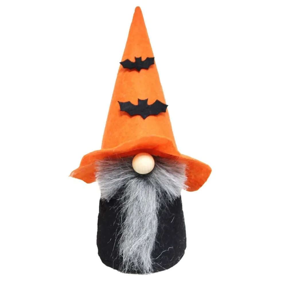 Halloweennisse stående med flagermus