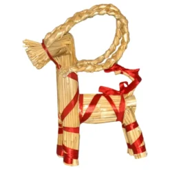 Halmbuk Juledekoration