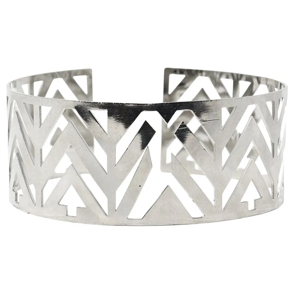 Halskæde Choker Futuristisk Sølv