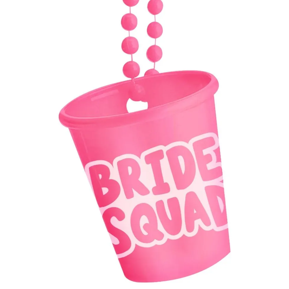 Halskæde med Shotglas Bride Squad
