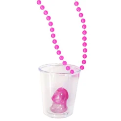 Halskæde med Shotglas Lyserød Penis
