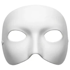 Halvmaske Hvid