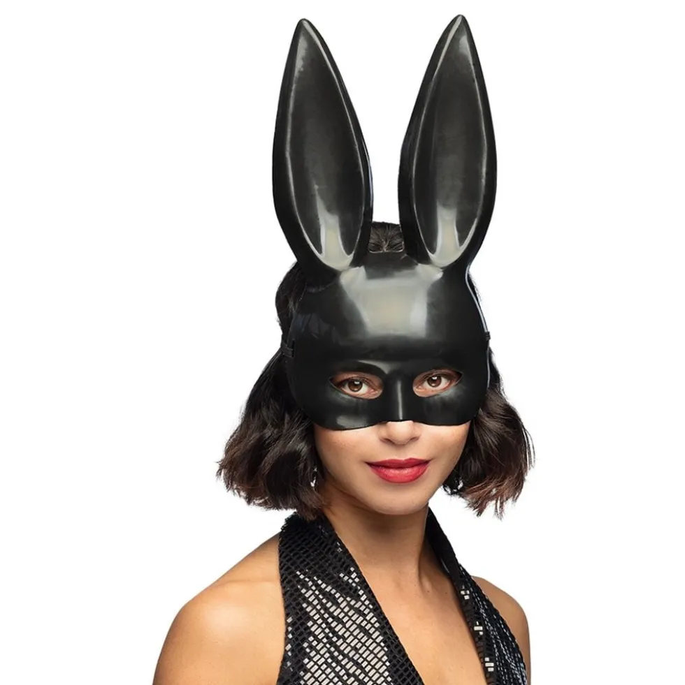 Halvmaske Kanin Sort