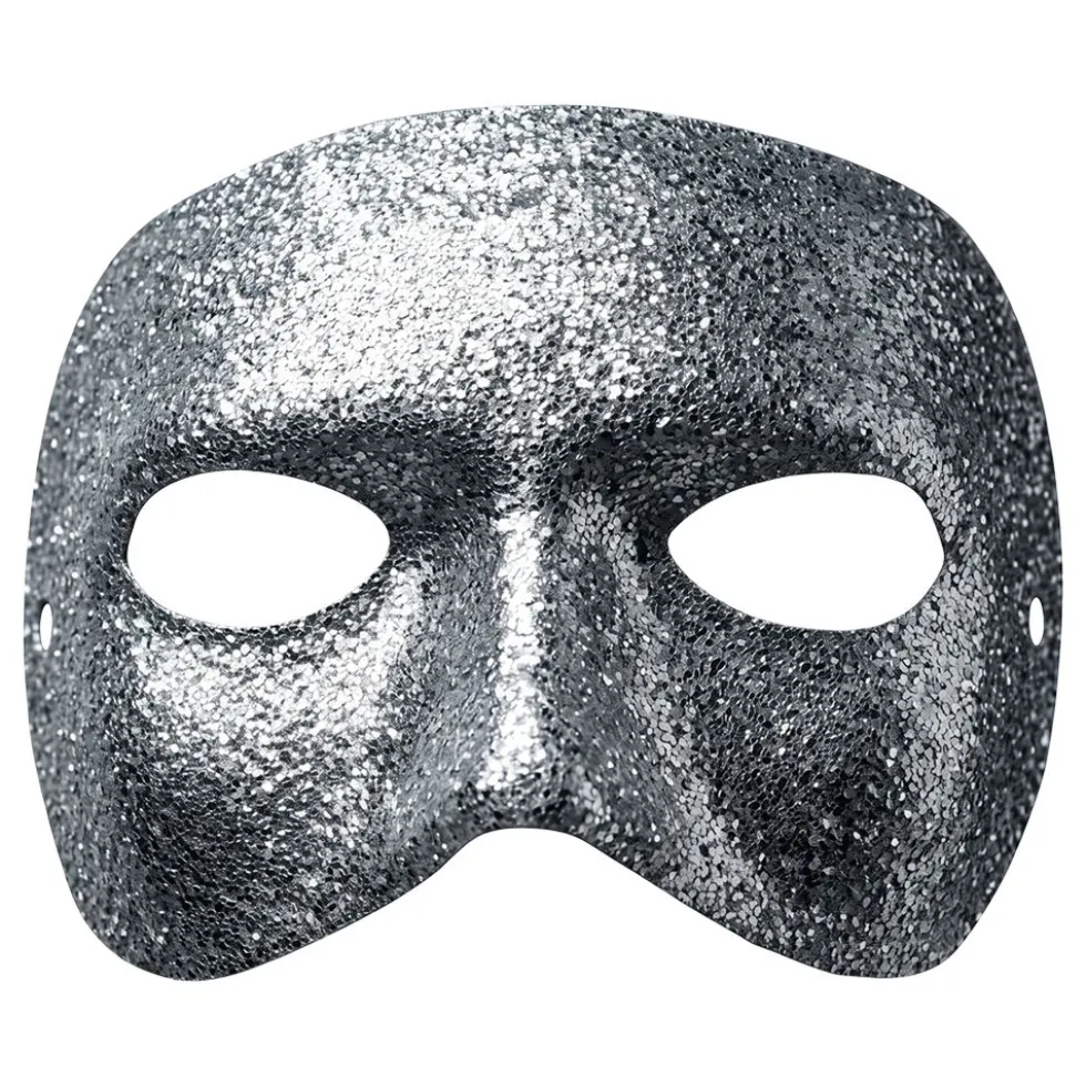 Halvmaske Sølv