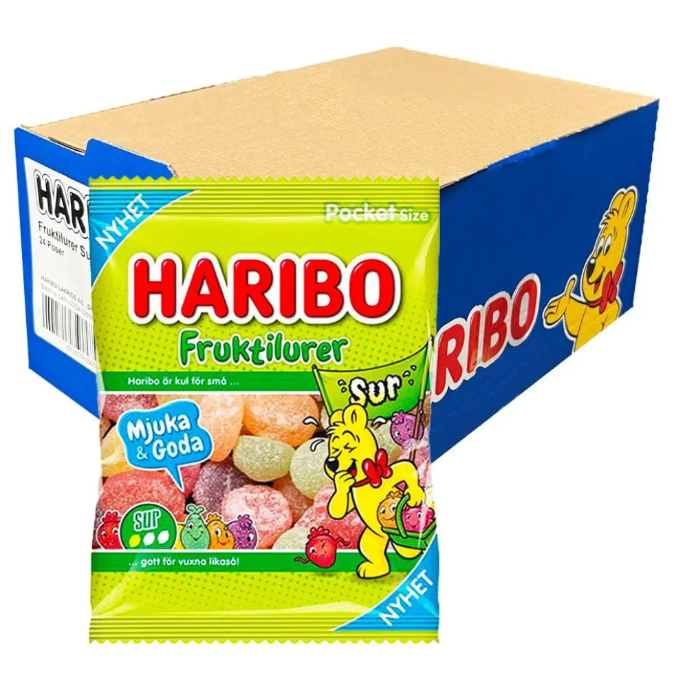 Haribo Fruktilurer Sur Storpak