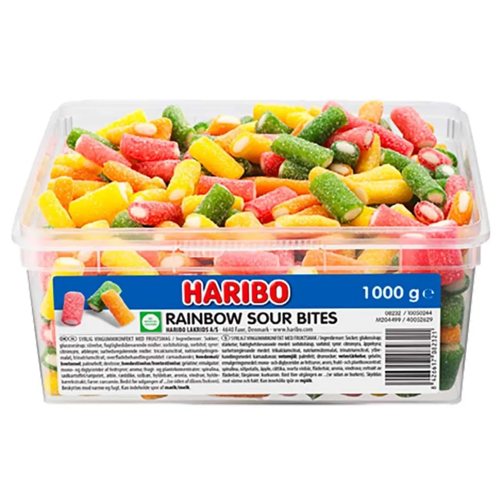 Haribo Rainbow Sour Bites Økonomipakke