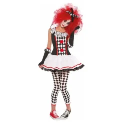 Harlequin Clown Børnekostume