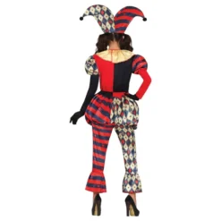 Harlequin Gycklare Dame Kostume