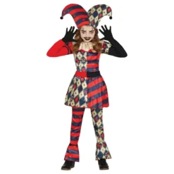 Harlequin Gyklermester Børnekostume